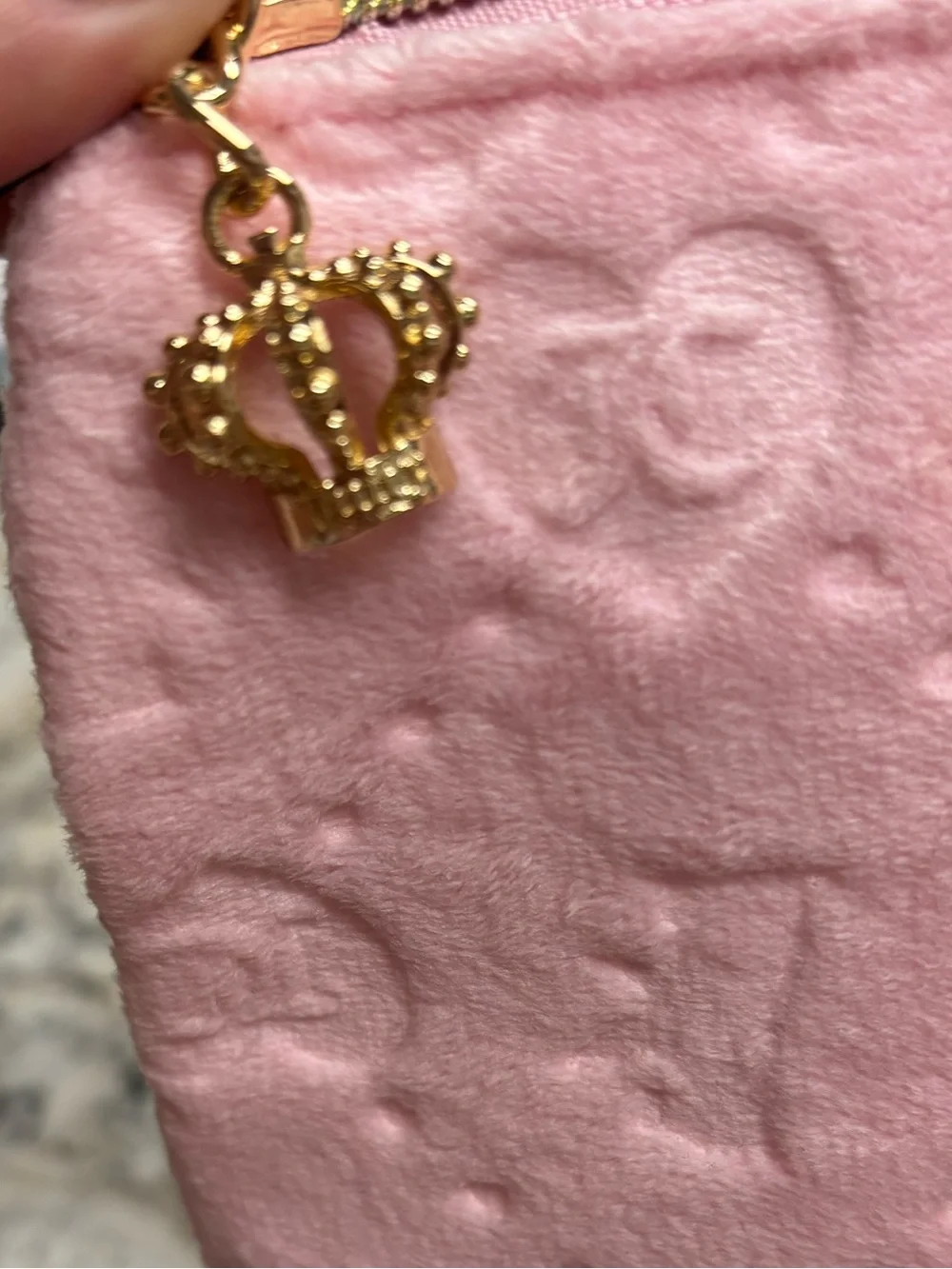 Juicy Couture large velour makeup bag - NWT